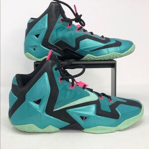Mike Lebron X1 11 South Beach Teal Black 616175-330 Men’s Sneakers - Size 9.5